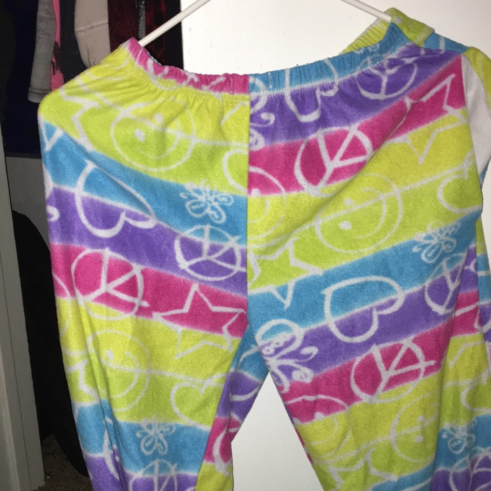Peace sign long pajama pants